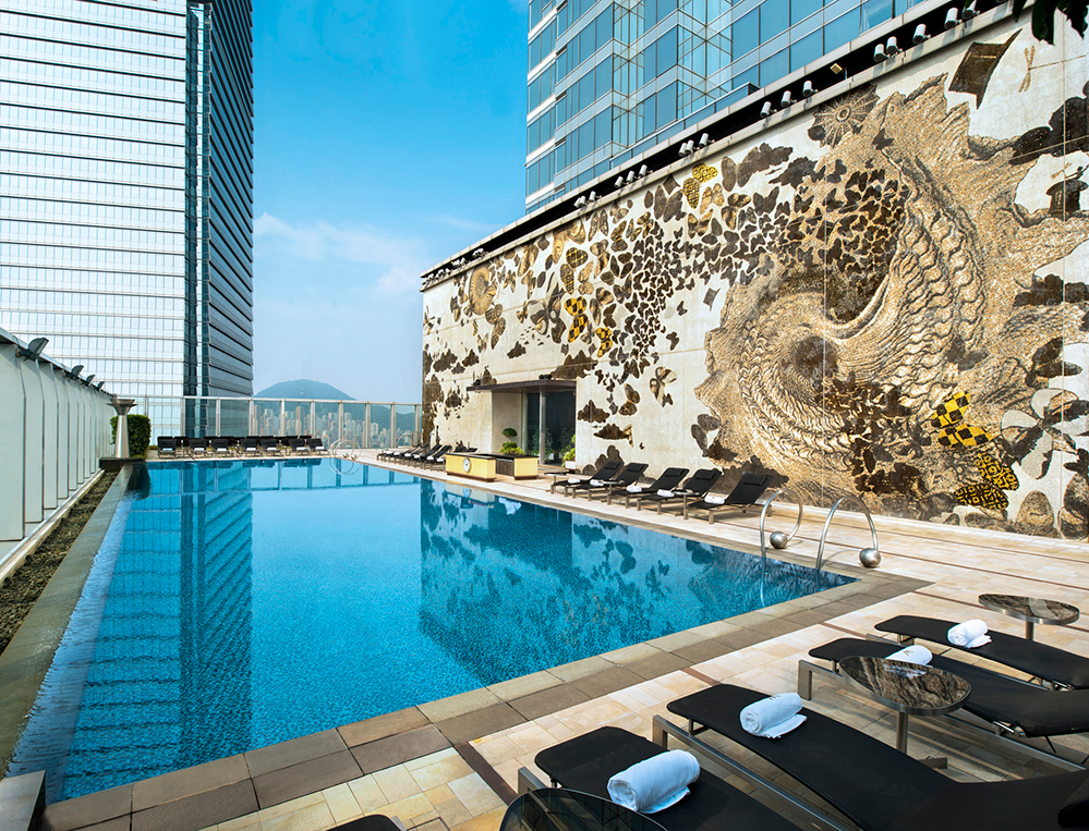 The WET Swimming Pool at W Hong Kong